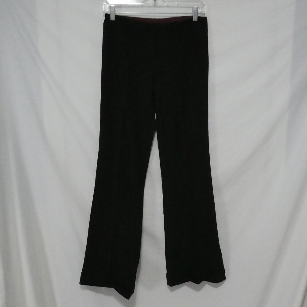 COSTA BLANCA | small | Black Straight Leg Pants | Double Hook and Zipper Closure